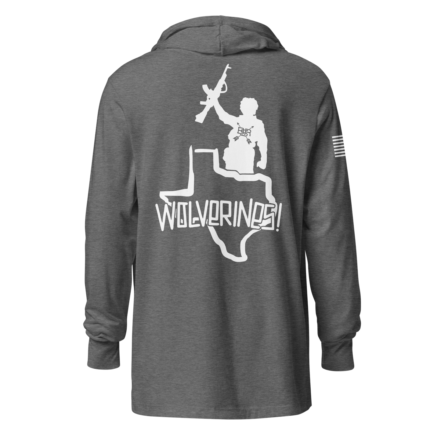 Texas Wolverines Hooded Long-sleeve Tri-Blend