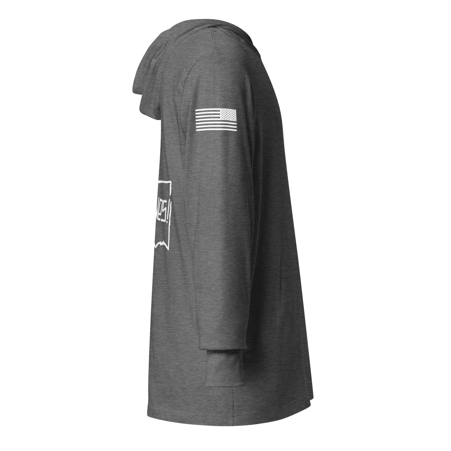 Oklahoma Wolverines Hooded Long-sleeve Tri-Blend